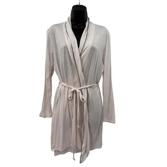 Eberjey light pink lightweight robe S/M